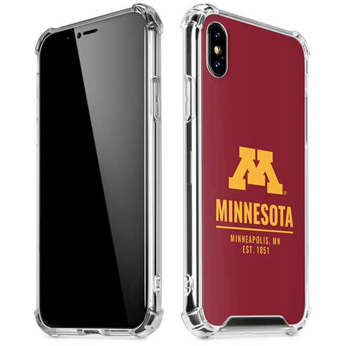 University of Minnesota Minneapolis MN Est 1851 iPhone X/XS Clear Case