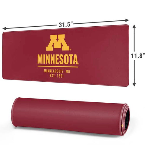 University of Minnesota Minneapolis MN Est 1851 Gaming Mouse Pad