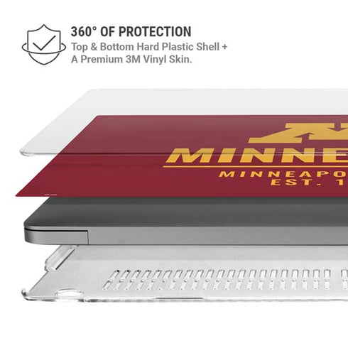 University of Minnesota Minneapolis MN Est 1851 MacBook Pro 14in (2021-24) Case plus Skin