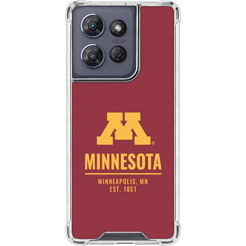 University of Minnesota Minneapolis MN Est 1851 Moto G Play 5G (2025) Clear Case