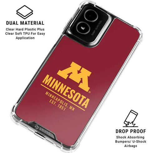 University of Minnesota Minneapolis MN Est 1851 Moto G Power 5G (2024) Clear Case