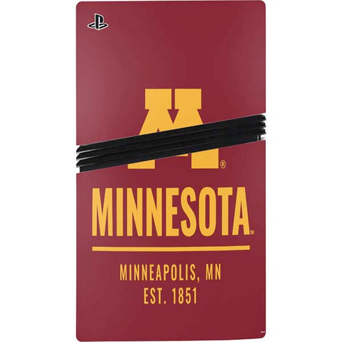 University of Minnesota Minneapolis MN Est 1851 PS5 Pro Console Skin