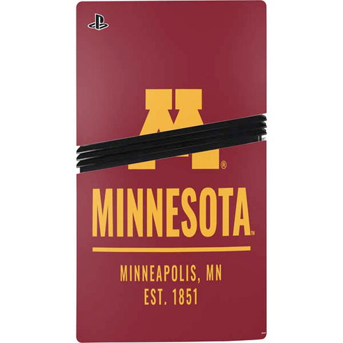 University of Minnesota Minneapolis MN Est 1851 PS5 Pro Disk Bundle Skin