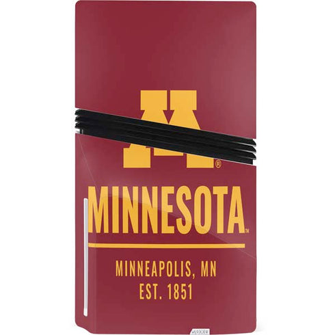 University of Minnesota Minneapolis MN Est 1851 PS5 Pro Disk Bundle Skin