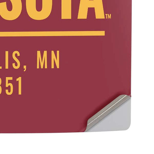 University of Minnesota Minneapolis MN Est 1851 PS5 Pro Disk Console Skin