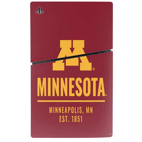 University of Minnesota Minneapolis MN Est 1851 PS5 Slim Digital Edition Console Skin