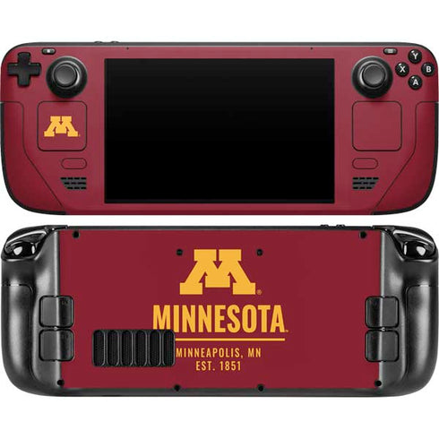 University of Minnesota Minneapolis MN Est 1851 Steam Deck Handheld Gaming Computer OLED Skin