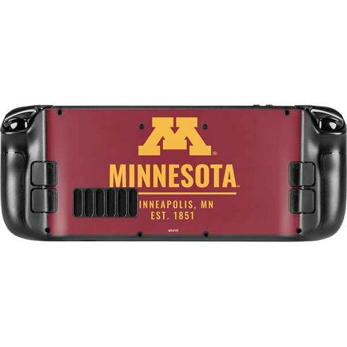 University of Minnesota Minneapolis MN Est 1851 Steam Deck Handheld Gaming Computer Skin