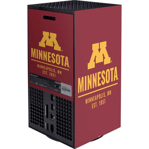 University of Minnesota Minneapolis MN Est 1851 Xbox Series X Bundle Skin