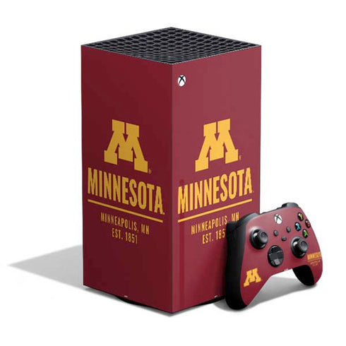 University of Minnesota Minneapolis MN Est 1851 XBox Series X Digital Edition Bundle Skin