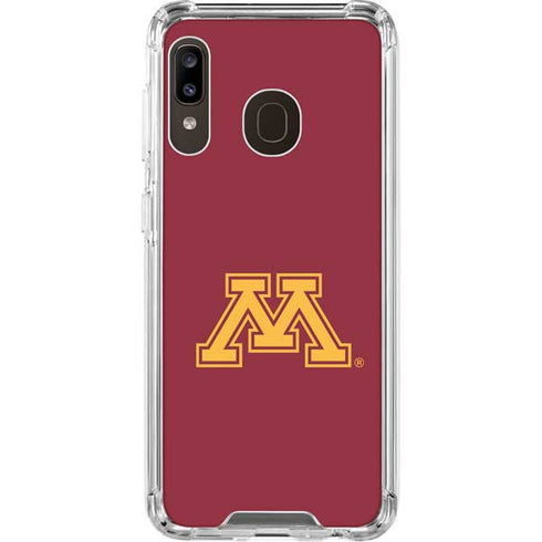 University of Minnesota M Logo Galaxy A30 Clear Case