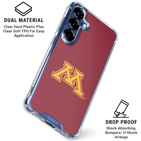 University of Minnesota M Logo Galaxy S25 FE Clear Case