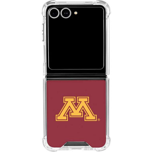 University of Minnesota M Logo Galaxy Z Flip7 Clear Case