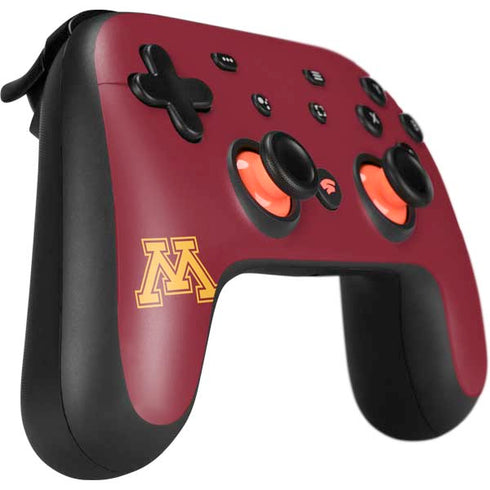 University of Minnesota M Logo Google Stadia Controller Skin