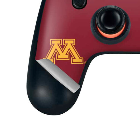 University of Minnesota M Logo Google Stadia Controller Skin