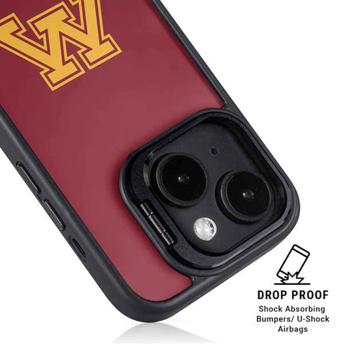 University of Minnesota M Logo iPhone 14 Plus Kickstand Case