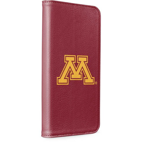 University of Minnesota M Logo iPhone 15 Plus Folio Case