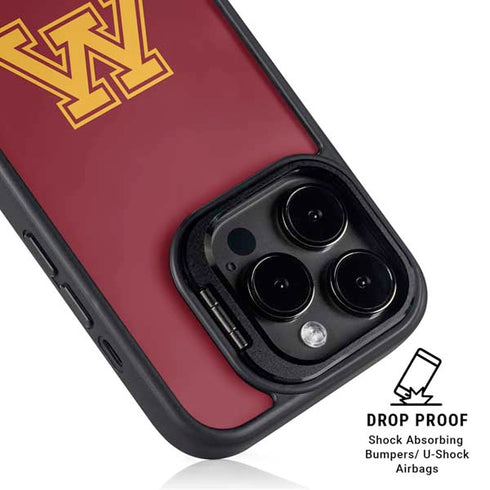 University of Minnesota M Logo iPhone 16 Pro Kickstand Case
