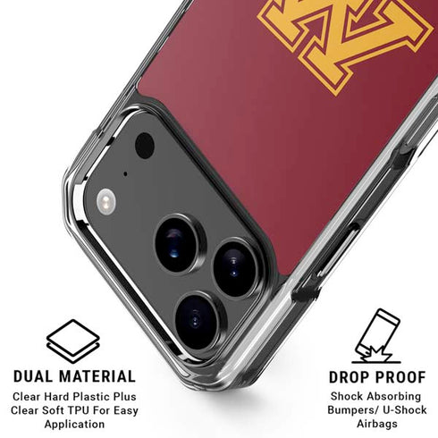 University of Minnesota M Logo iPhone 18 Pro Clear Case