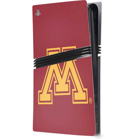 University of Minnesota M Logo PS5 Pro Console Skin