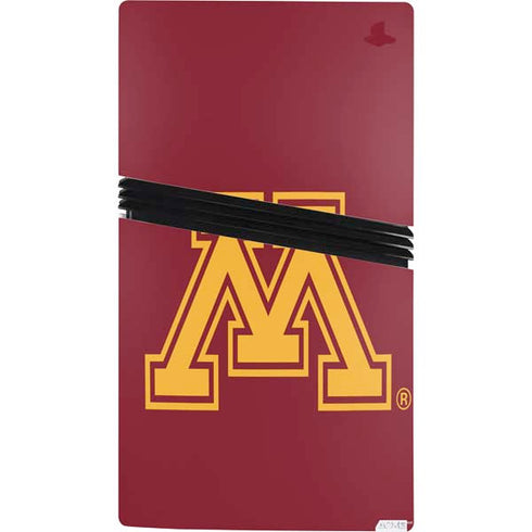 University of Minnesota M Logo PS5 Pro Console Skin