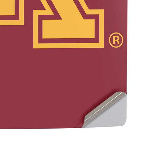 University of Minnesota M Logo PS5 Pro Disk Console Skin