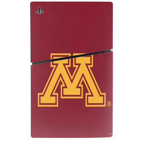 University of Minnesota M Logo PS5 Slim Digital Edition Console Skin
