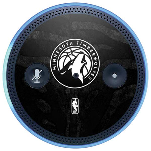 NBA Minnesota Timberwolves Black Animal Print Amazon Echo Skin