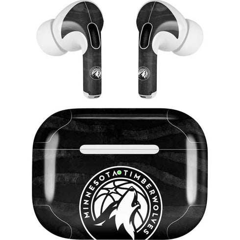 NBA Minnesota Timberwolves Black Animal Print Apple AirPods Pro Skin