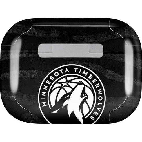 NBA Minnesota Timberwolves Black Animal Print Apple AirPods Pro Skin