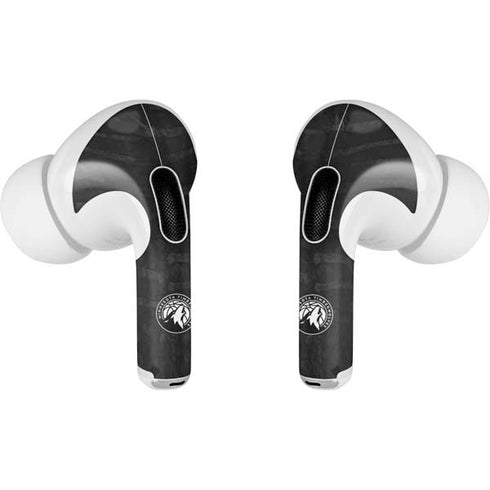 NBA Minnesota Timberwolves Black Animal Print Apple AirPods Pro Skin