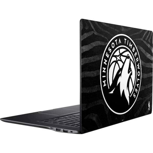 NBA Minnesota Timberwolves Black Animal Print Ativ Book 9 (15.6in 2014) Skin