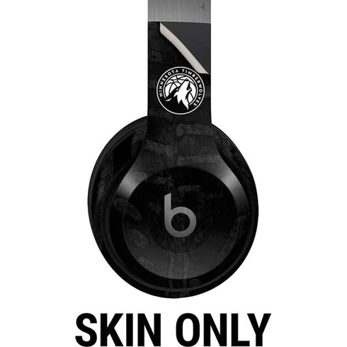 NBA Minnesota Timberwolves Black Animal Print Beats Solo 4 Wireless Headphones Skin