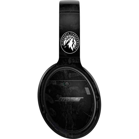 NBA Minnesota Timberwolves Black Animal Print Bose QuietComfort 35 Headphones Skin