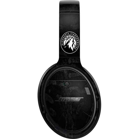 NBA Minnesota Timberwolves Black Animal Print Bose QuietComfort 35 II Headphones Skin