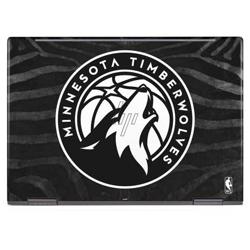 NBA Minnesota Timberwolves Black Animal Print HP Envy Skin