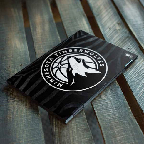 NBA Minnesota Timberwolves Black Animal Print HP Envy Skin