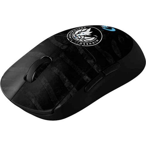 NBA Minnesota Timberwolves Black Animal Print G Pro Wireless Gaming Mouse Skin