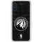 NBA Minnesota Timberwolves Black Animal Print Galaxy A10e Clear Case