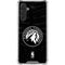 NBA Minnesota Timberwolves Black Animal Print Galaxy A17 Clear Case
