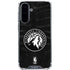 NBA Minnesota Timberwolves Black Animal Print Galaxy A36 5G Clear Case