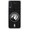 NBA Minnesota Timberwolves Black Animal Print Galaxy A50 Clear Case