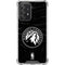NBA Minnesota Timberwolves Black Animal Print Galaxy A52 5G Clear Case