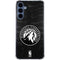 NBA Minnesota Timberwolves Black Animal Print Galaxy A55 5G Clear Case