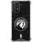 NBA Minnesota Timberwolves Black Animal Print Galaxy A72 5G Clear Case