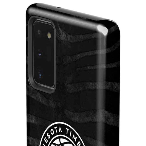 NBA Minnesota Timberwolves Black Animal Print Galaxy Note20 5G Pro Case