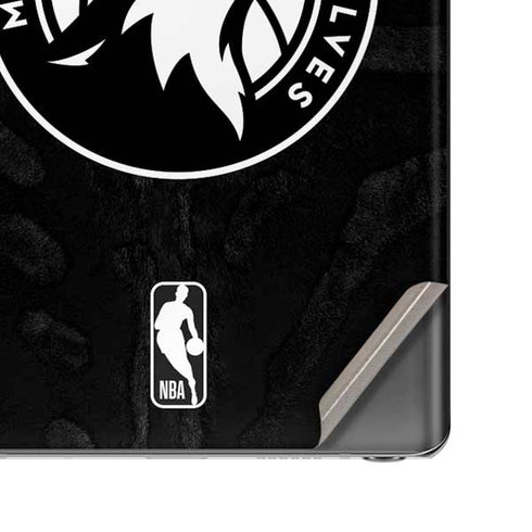 NBA Minnesota Timberwolves Black Animal Print Galaxy Note20 5G Skin