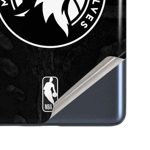 NBA Minnesota Timberwolves Black Animal Print Galaxy S20 Fan Edition Skin