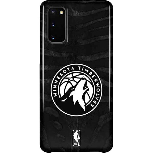 NBA Minnesota Timberwolves Black Animal Print Galaxy S20 Lite Case
