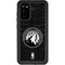 NBA Minnesota Timberwolves Black Animal Print Galaxy S20 Waterproof Case